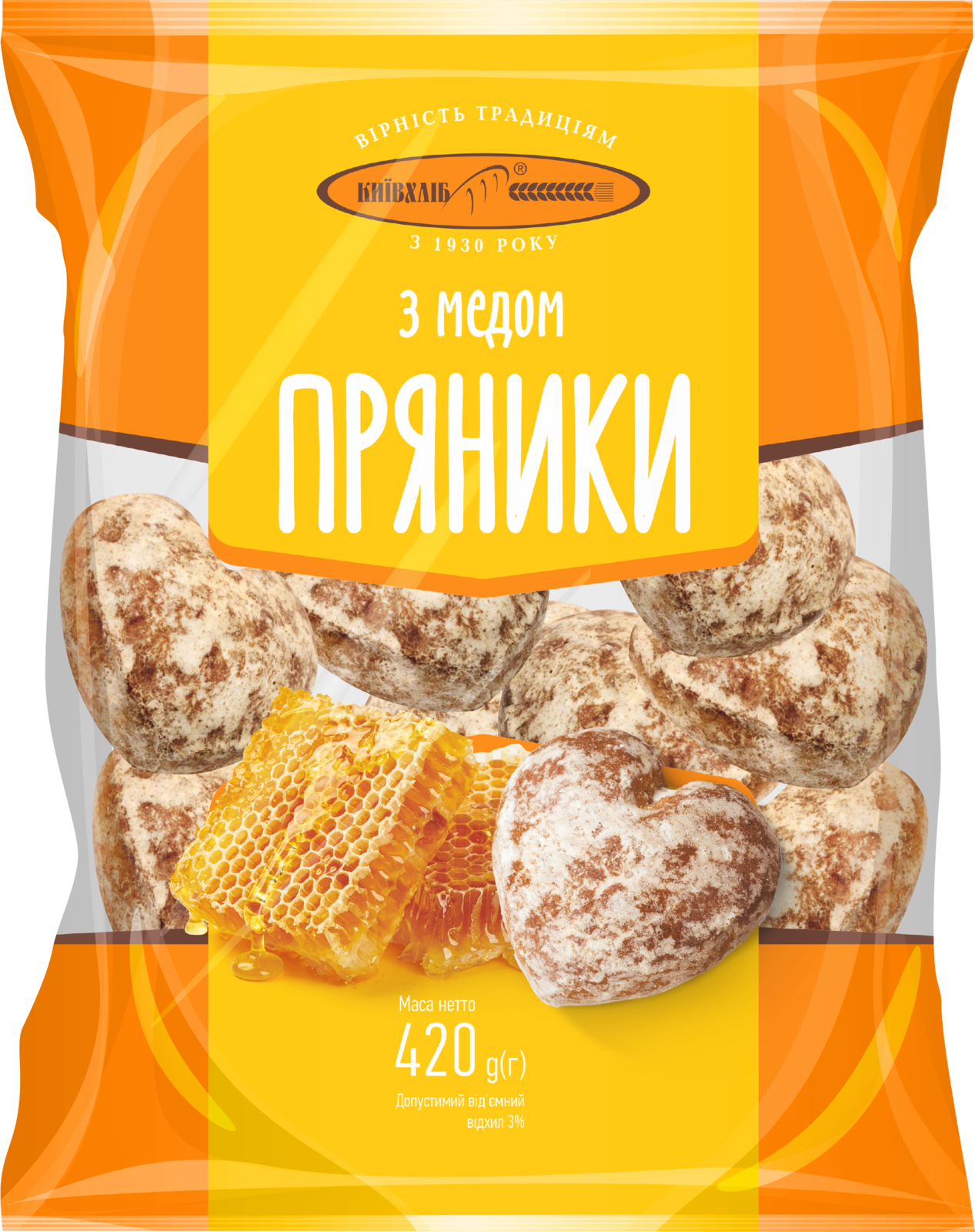 Kievbread Gingerbreads Honey 420g.png