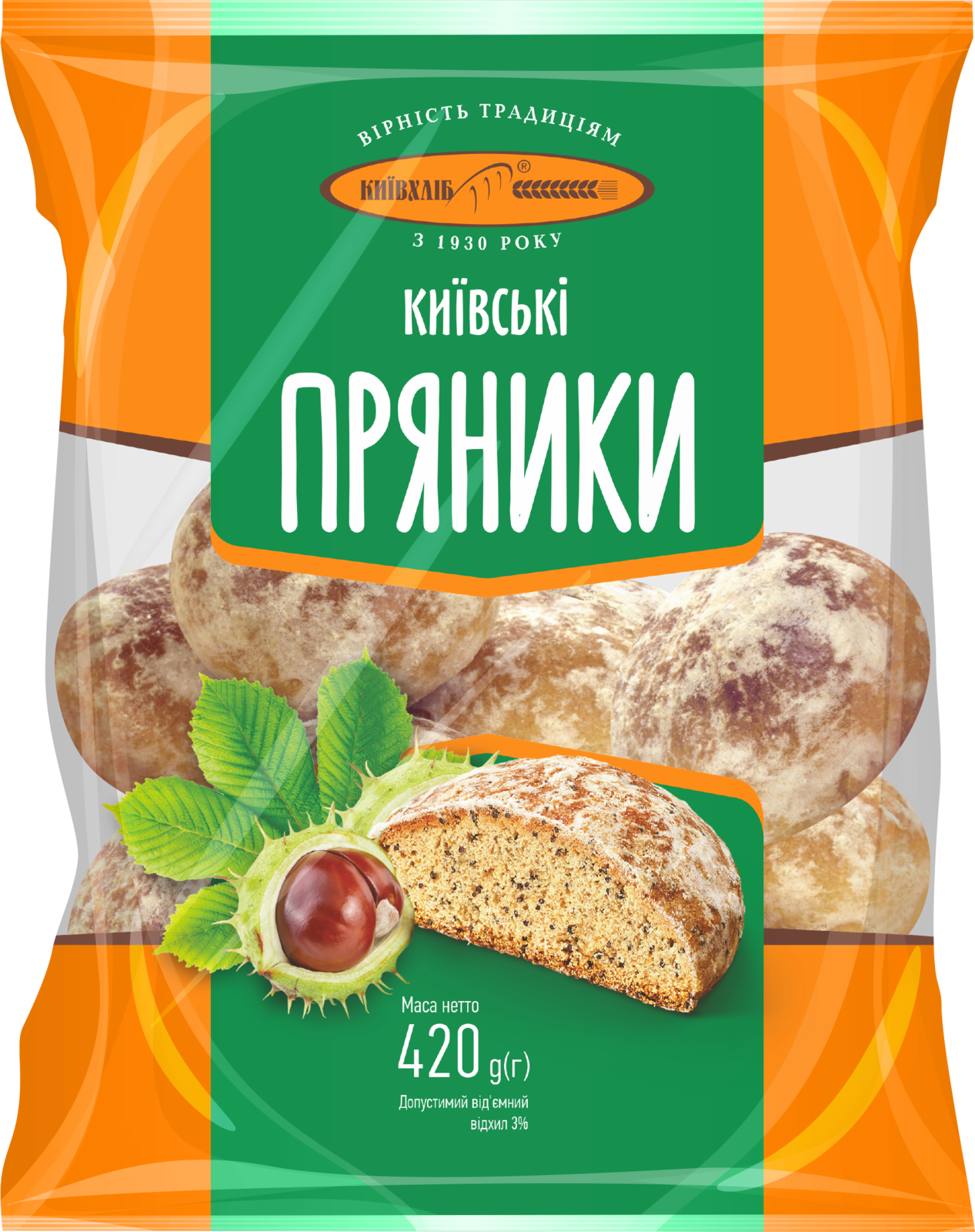 Kievbread Gingerbreads Kiev with Poppy Seeds 420g.png