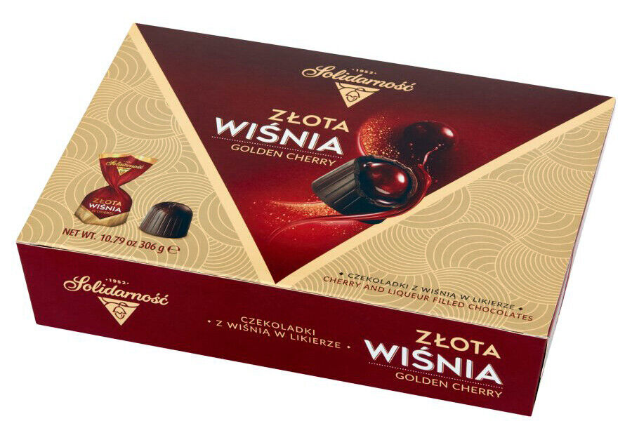 Solidarność Alcoholised Cherry and Liqueur Filled Chocolates, ZLOTA WISNIA 306g.jpg