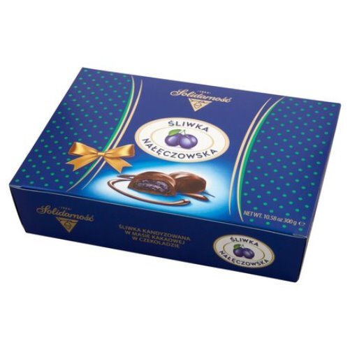 Solidarnosc Plum in Chocolate Gift Box 300g (Sliwka Nałęczowska).jpg