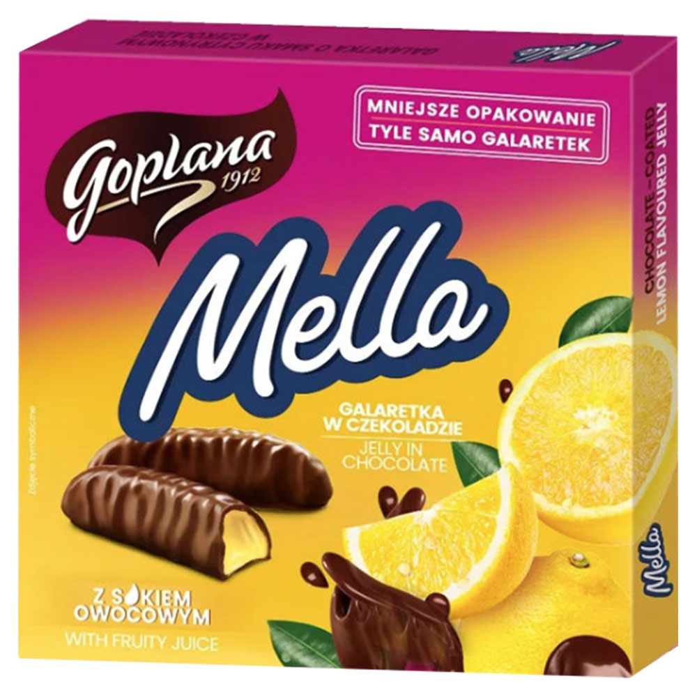 Lemon Jelly Chocolate Glazed Candies Mella, Goplana, 190g .jpg