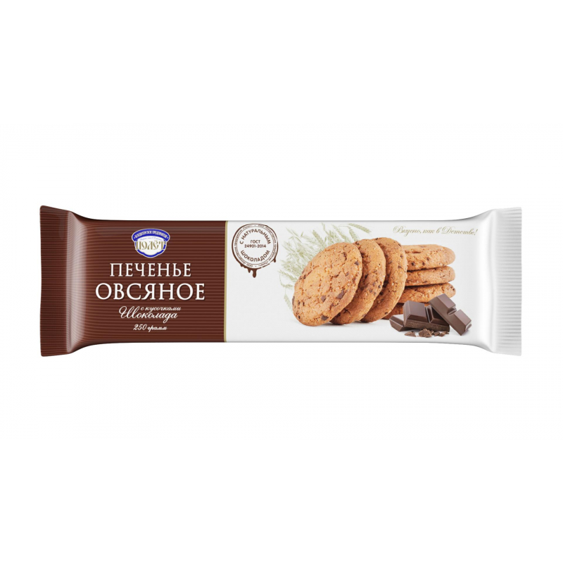 Oatmeal Cookies with Chocolate Chip by Polet, 250g.jpg