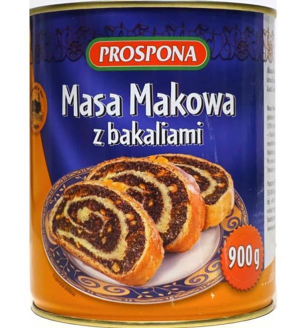 Prospona Poppy Seed Filling 900g  Masa Makowa z Bakaliami.jpg